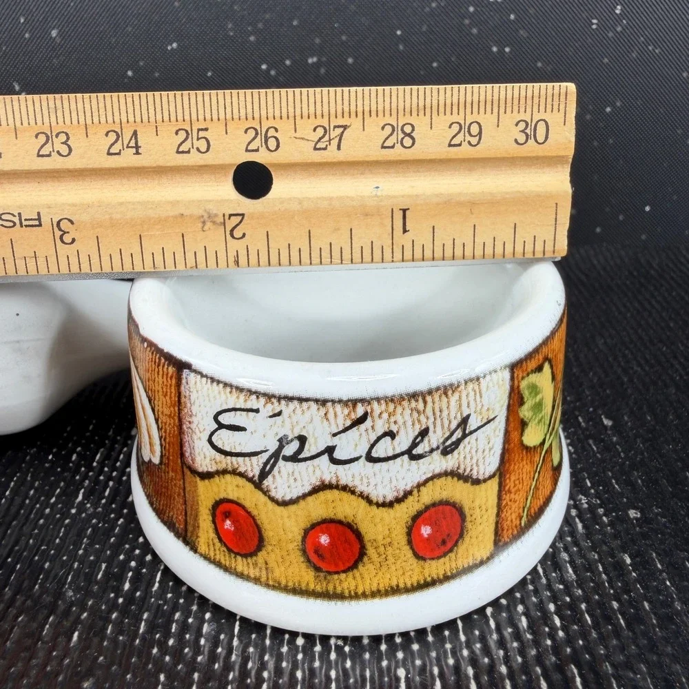 Joie MSC International Ceramic Mini Mortar and Pestle Set Epices Garlic Design